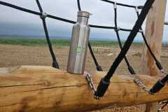 Pause récréative à l’aire de jeux du parc Jacques Chirac, Chelles.