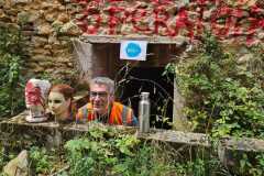 La gourde joue le jeu et se déguise pour Halloween.