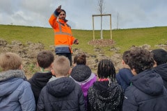 La sortie fut l'occasion de présenter les différentes essences présentes sur le site