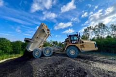 Déchargement du substrat sur les zones à renapper