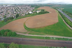 Vue aérienne du site de Louvres Vue aérienne du site de Louvres